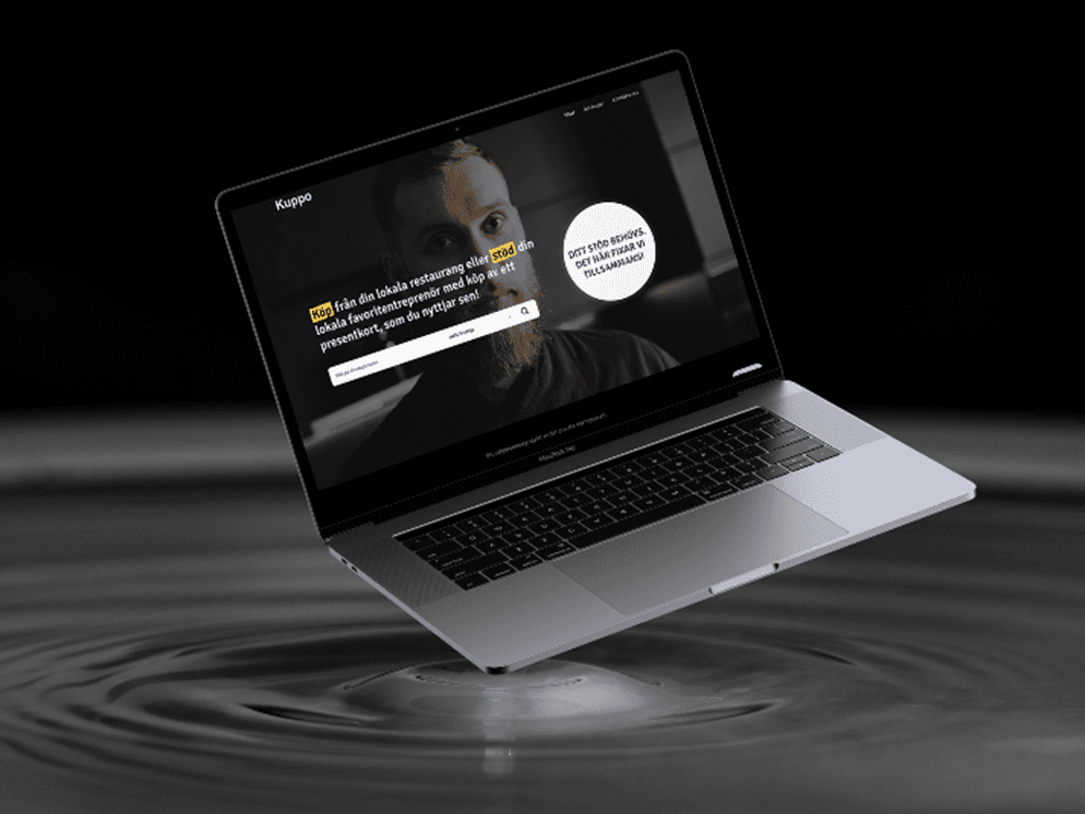 Screenshot of the Kuppo platform
